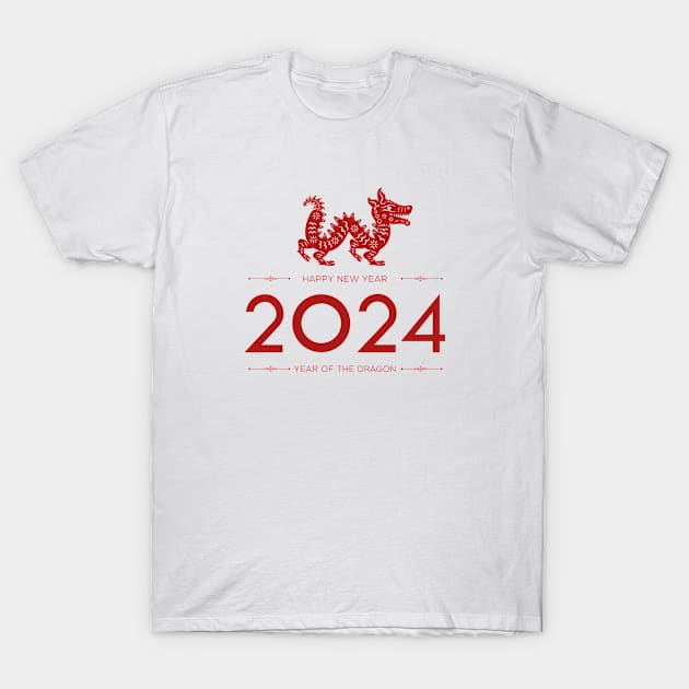 Happy new 2024 year T-Shirt by khaled